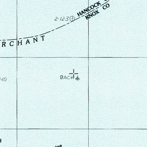 Topographic Map of Channel Rock, ME