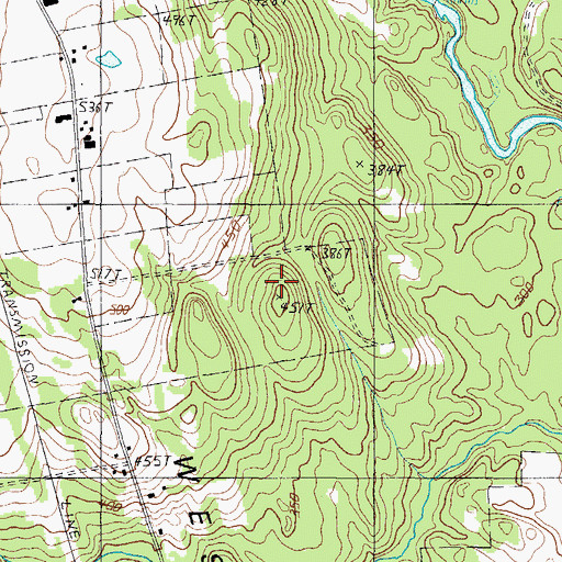 Topographic Map of Town of Cornville, ME