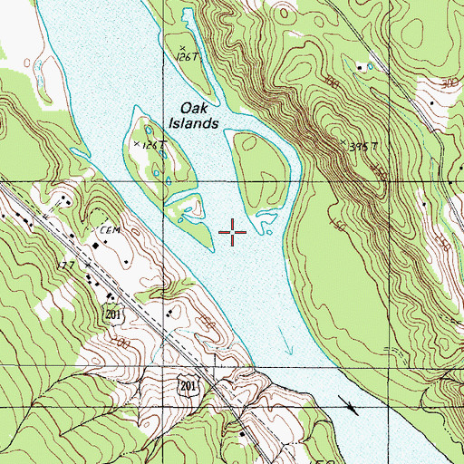Topographic Map of Town of Skowhegan, ME