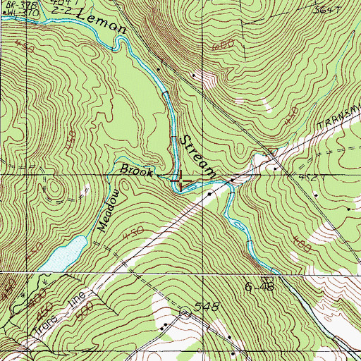 Topographic Map of Meadow Brook, ME