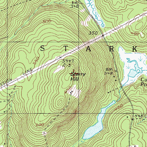 Topographic Map of Sterry Hill, ME