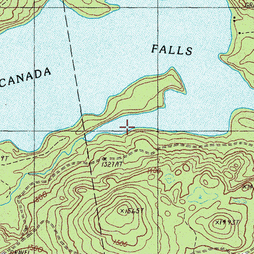 Topographic Map of Hale Brook, ME