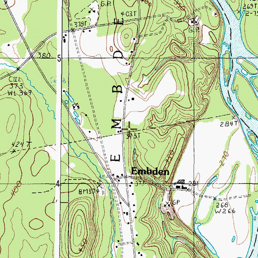 Topographic Map of Purington School (historical), ME