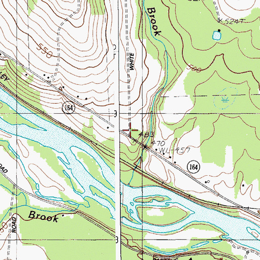 Topographic Map of Adaline, ME