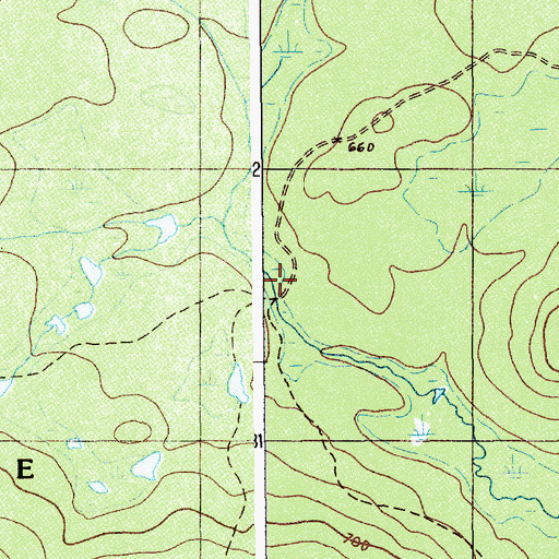 Topographic Map of Daigle Mill, ME