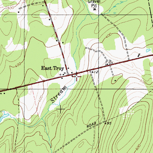 Topographic Map of East Troy, ME