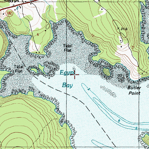 Topographic Map of Egypt, ME