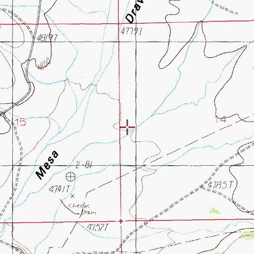 Topographic Map of High Lonesome Canyon, AZ