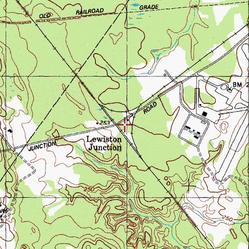 Topographic Map of Lewiston Junction, ME