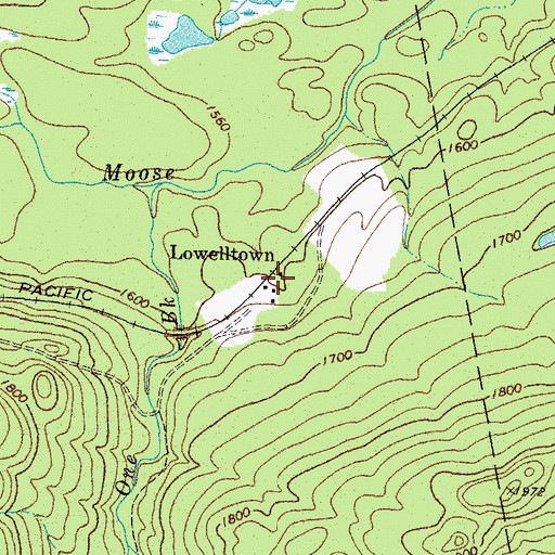 Topographic Map of Lowelltown, ME