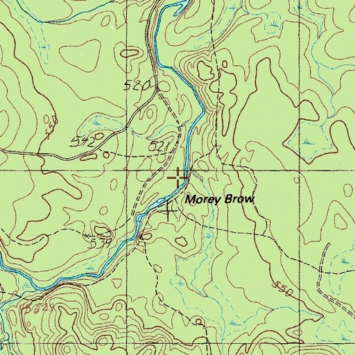 Topographic Map of Morey Brow, ME