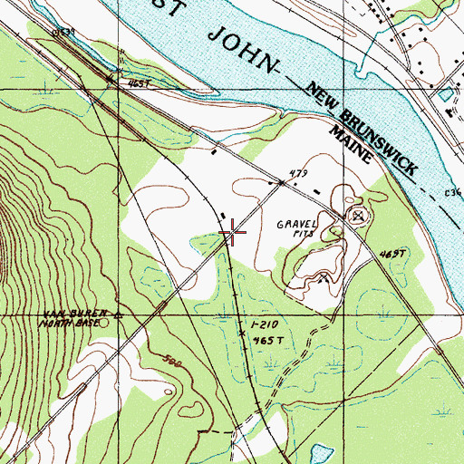 Topographic Map of Parent, ME