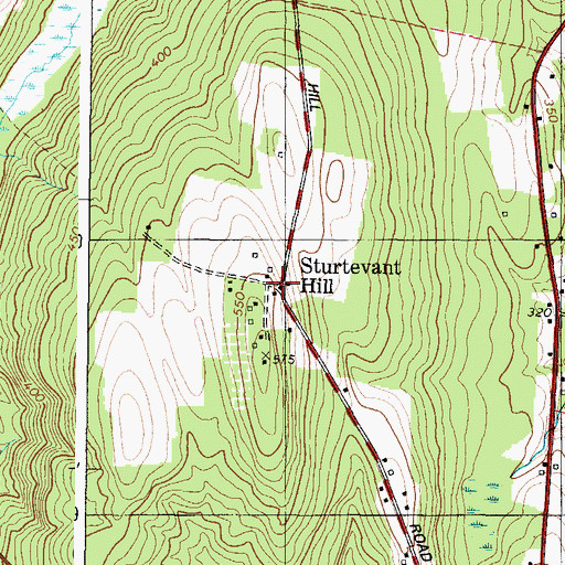Topographic Map of Sturtevant Hill, ME