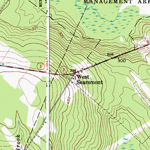 Topographic Map of West Searsmont, ME