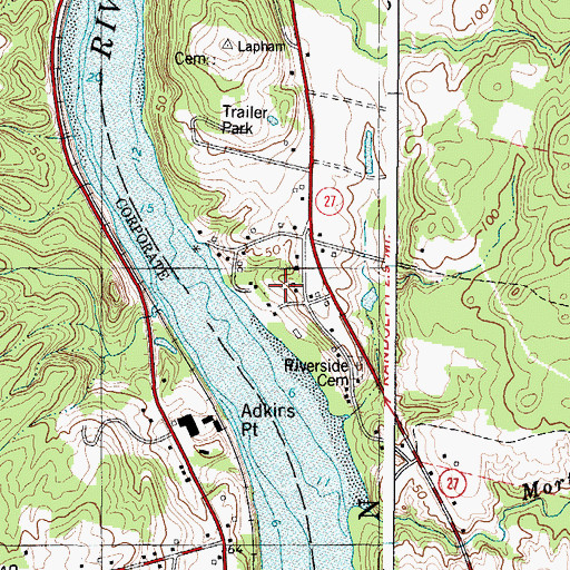 Topographic Map of Colburn House State Memorial (historical), ME