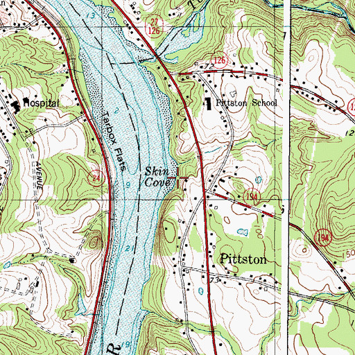 Topographic Map of Skin Cove, ME