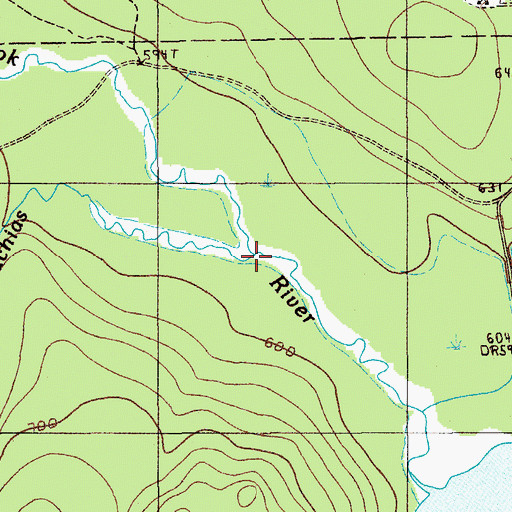 Topographic Map of Sterling Brook, ME
