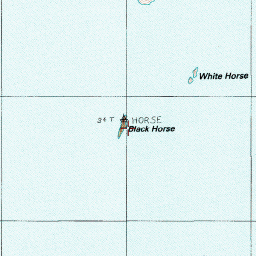 Topographic Map of Blackhorse Island, ME
