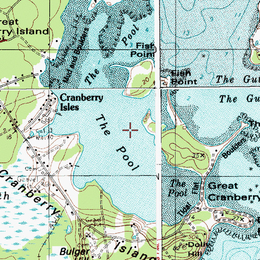 Topographic Map of The Pool, ME