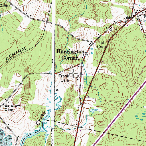 Topographic Map of Trash Cemetery, ME