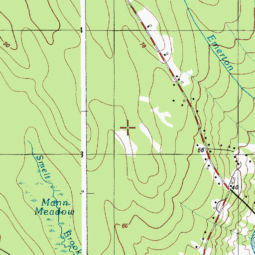 Topographic Map of The Heath, ME