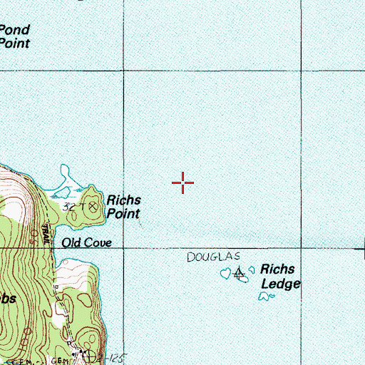 Topographic Map of Negro Head, ME