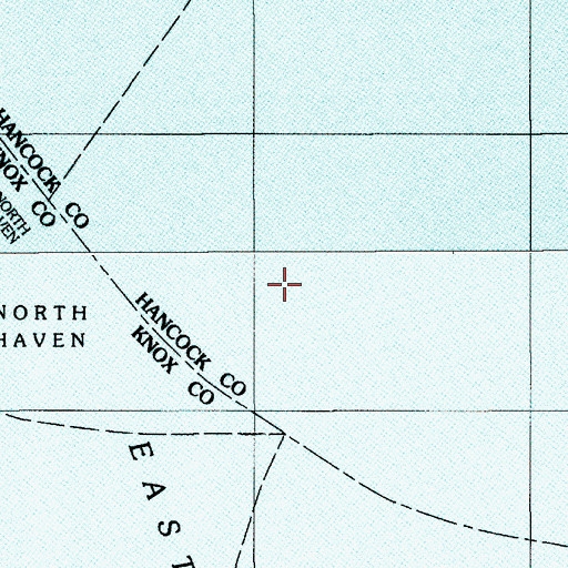 Topographic Map of The Brown Cow, ME