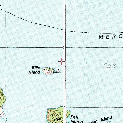 Topographic Map of Leach Rock, ME