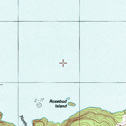 Topographic Map of Bay West, ME