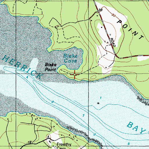 Topographic Map of Black Point, ME