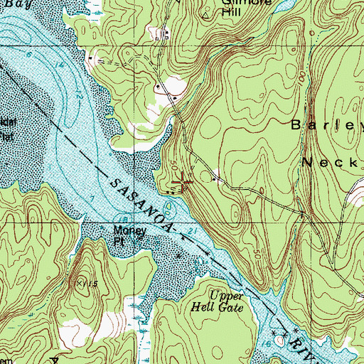 Topographic Map of Ferry Point, ME
