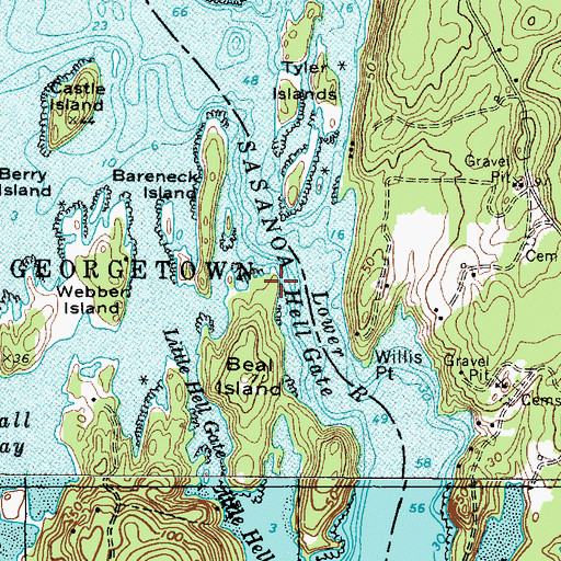 Topographic Map of White Point, ME