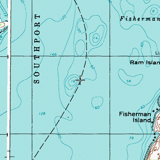 Topographic Map of Wylie Rock, ME