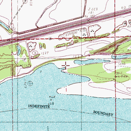 Topographic Map of Laconia Landing, AR