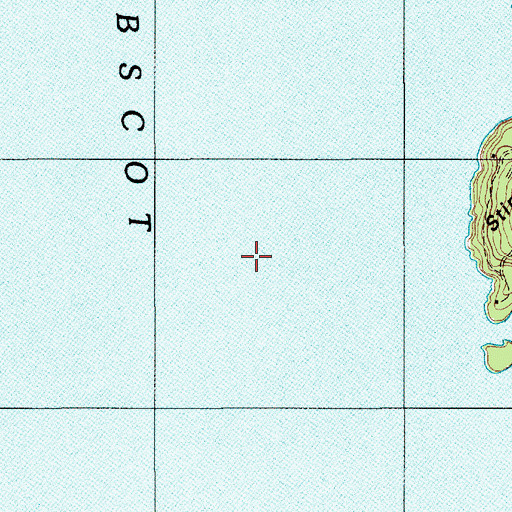 Topographic Map of Setters Rock, ME