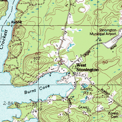 Topographic Map of West Deer Isle, ME
