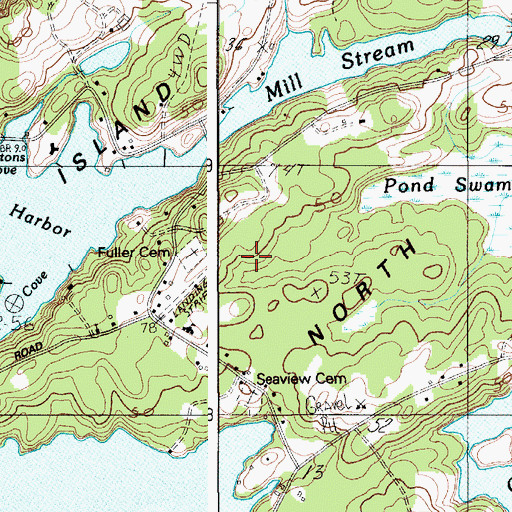 Topographic Map of North Haven Island, ME