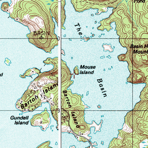 Topographic Map of Mouse Island, ME
