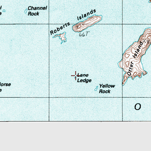 Topographic Map of Lower Ledge, ME