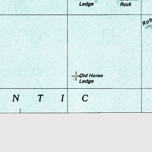 Topographic Map of Old Horse Ledge, ME