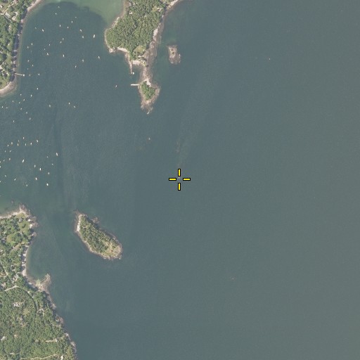 Aerial/Satellite Image of Outer Ledges, ME