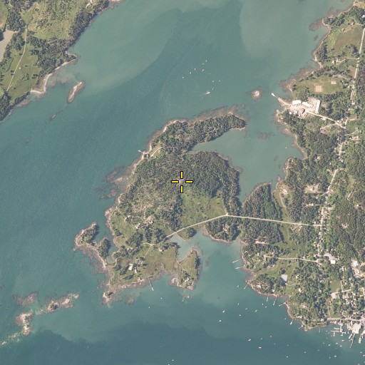 Aerial/Satellite Image of Ames Knob, ME