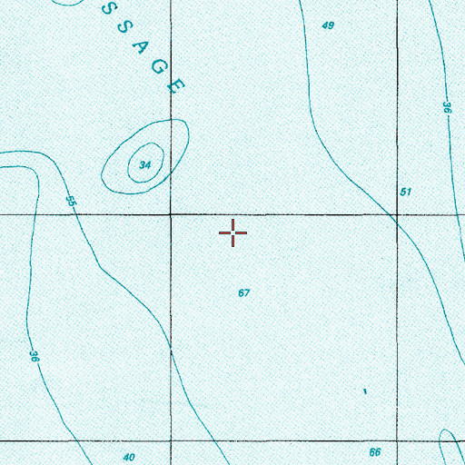 Topographic Map of Eastern Passage, ME