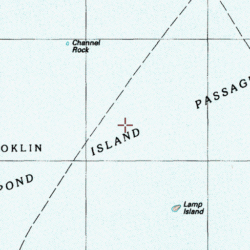 Topographic Map of Pond Island Passage, ME