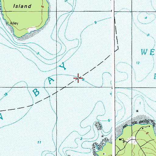 Topographic Map of Long Cove, ME