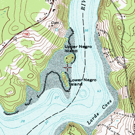 Topographic Map of Negro Island, ME