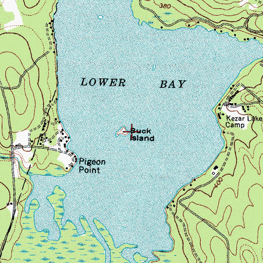 Topographic Map of Buck Island, ME