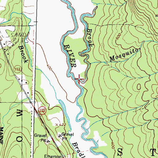 Topographic Map of Colton Brook, ME
