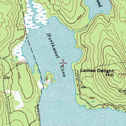 Topographic Map of Northwest Cove, ME