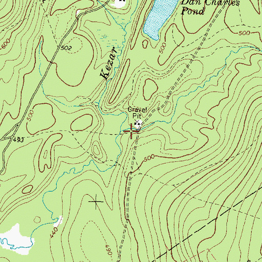 Topographic Map of Patterson Brook, ME